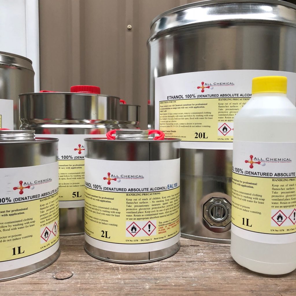 Ethanol 100 Denatured (Absolute Alcohol) Perth, Australia