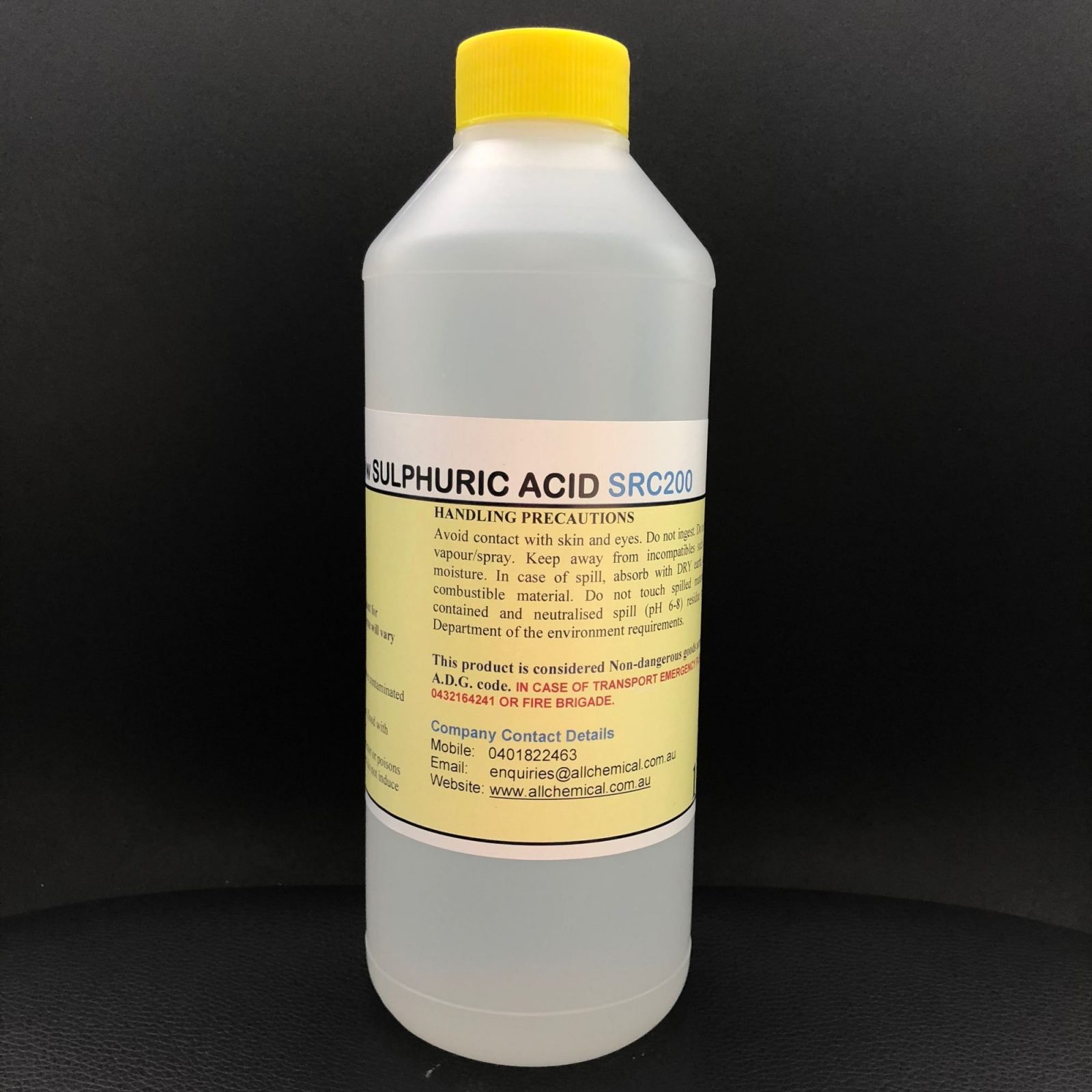 sulphuric acid bottle