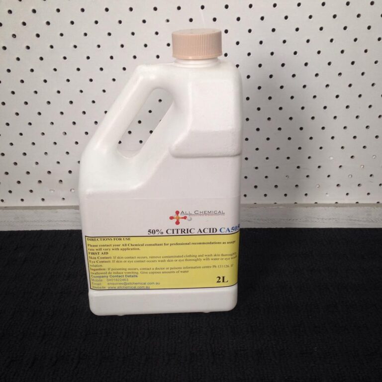 Citric Acid 50 Solution Food Grade Perth Australia All Chemical