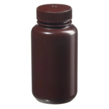 Amber HDPE Plastic Bottle